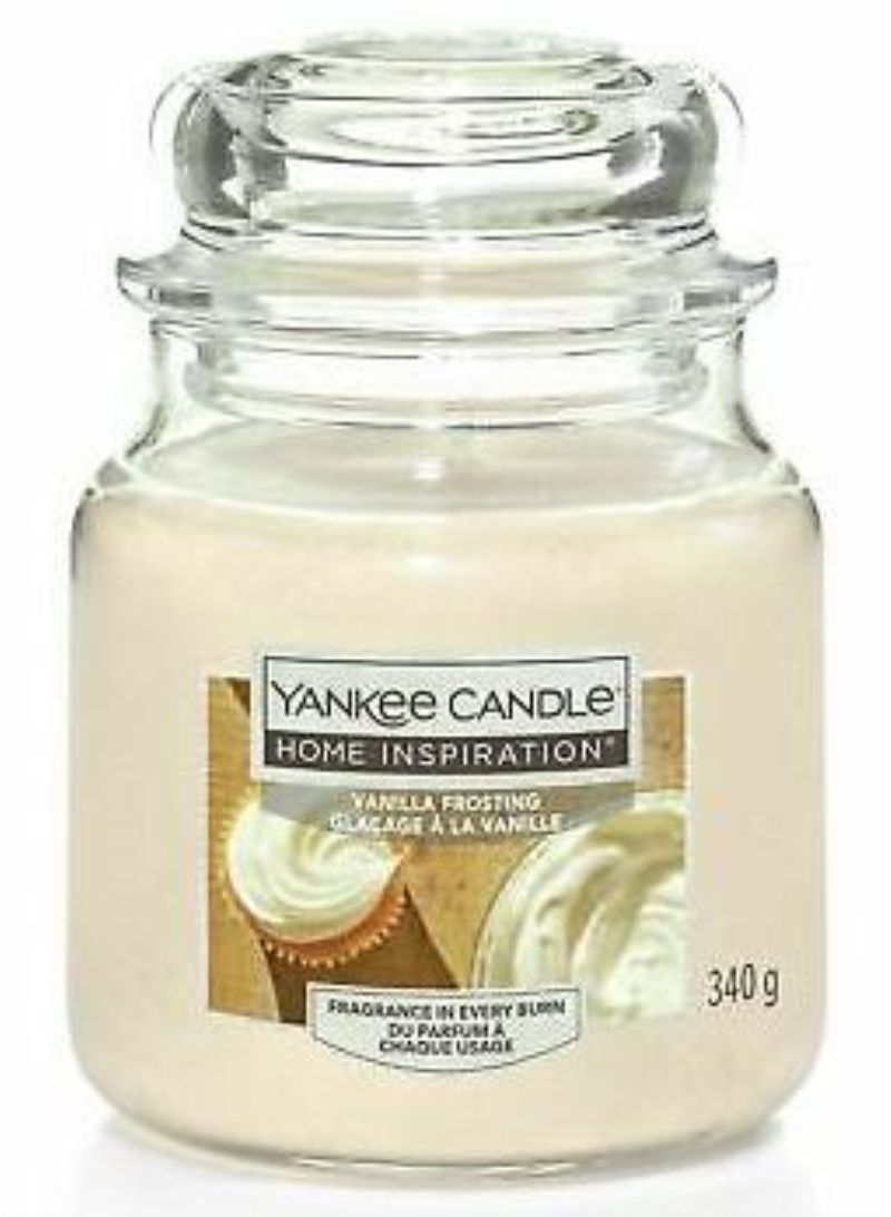 YANKEE CANDLE Yankee Candle Home Inspiration fragranza Vanilla Frosting (crema alla vaniglia) candela media